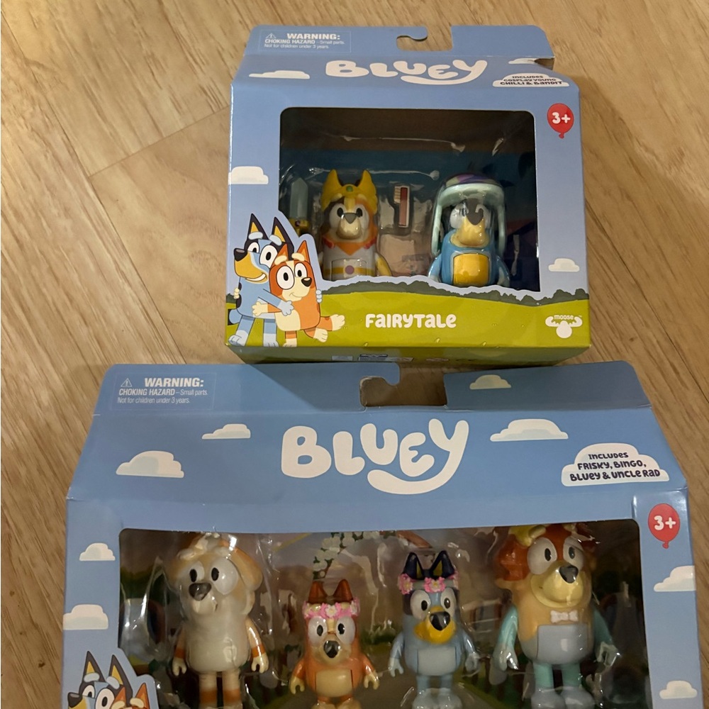 Bluey Figure Sets – Fairytale & Wedding Time Collection